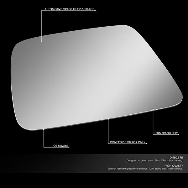 86-95 Nissan Pathfinder/Pickup Side View Mirror Glass - Left Side - 2