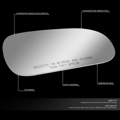 D-Motoring - 90-01 Accord Civic IntegraSide View Mirror Glass - Right Side - 2