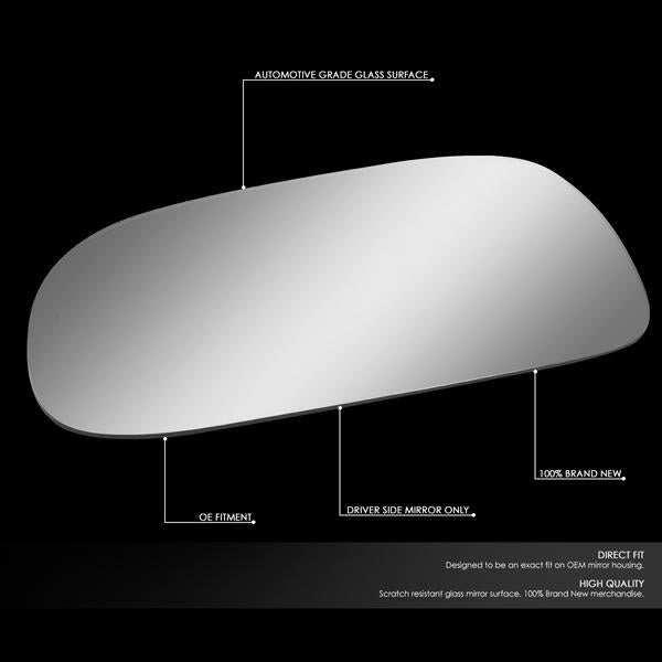 D-Motoring - 93-97 Toyota CorollaSide View Mirror Glass - Left Side - 2