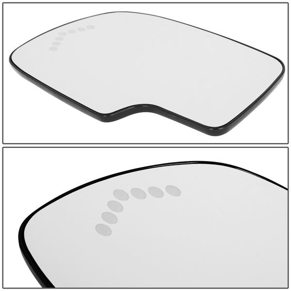 D-Motoring - 99-07 Silverado SierraSide View Mirror Glass - W/LED Signal+Heater - Left Side - 5