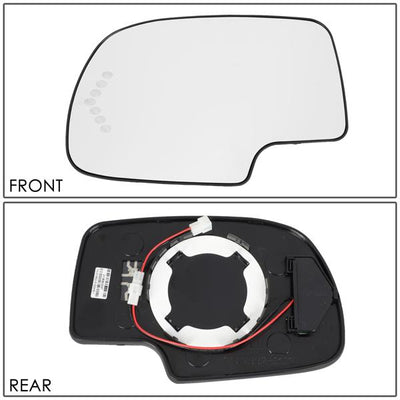 D-Motoring - 99-07 Silverado SierraSide View Mirror Glass - W/LED Signal+Heater - Left Side - 6