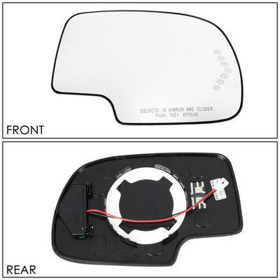 D-Motoring - 99-07 Silverado SierraSide View Mirror Glass - W/LED Signal+Heater - Right Side - 6