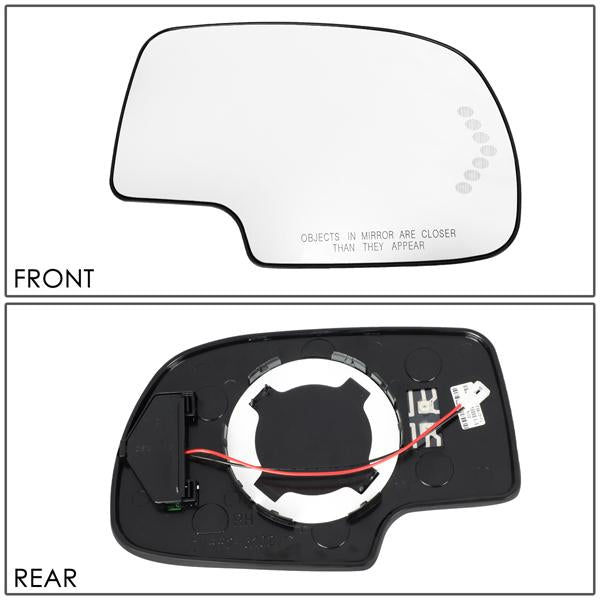 D-Motoring - 99-07 Silverado SierraSide View Mirror Glass - W/LED Signal+Heater - Right Side - 6