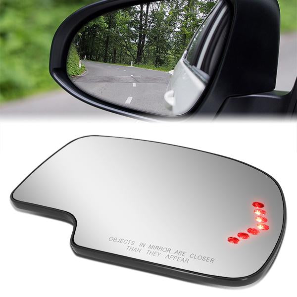 D-Motoring - 99-07 Silverado SierraSide View Mirror Glass - W/LED Signal+Heater - Right Side - 1