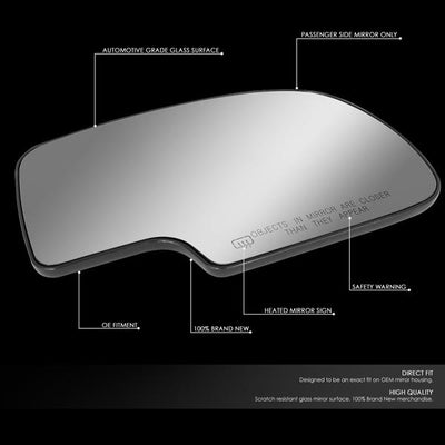 D-Motoring - 99-07 Silverado SierraSide View Mirror Glass - Right Side - 2