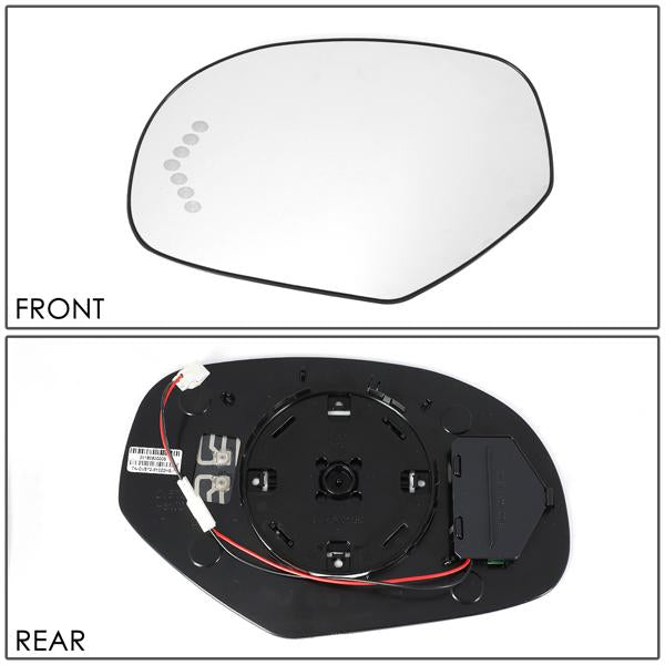 D-Motoring - 07-14 Silverado SierraSide View Mirror Glass - W/LED Signal+Heater - Left Side - 6