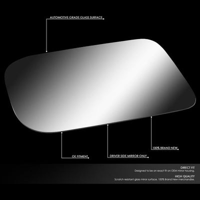 D-Motoring - 70-96 Dodge P200 DakotaSide View Mirror Glass - Left Side - 2