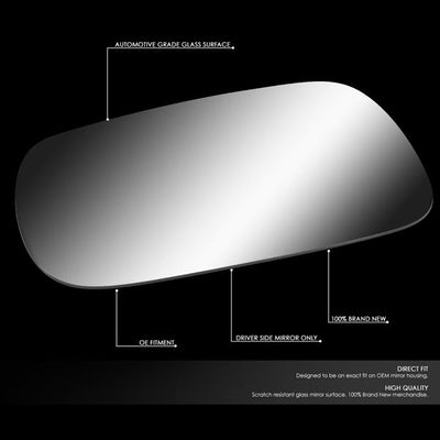 D-Motoring - 94-97 Honda Accord 4 / 5 DoorSide View Mirror Glass - Left Side - 2