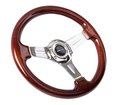 NRG Innovations - Steering Wheel - Vintage Wood Grain Steering Wheel - 2