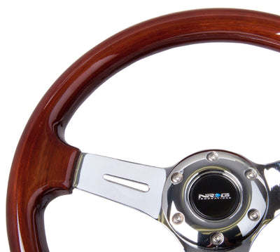 NRG Innovations - Steering Wheel - Vintage Wood Grain Steering Wheel - 3