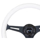 NRG Innovations - Steering Wheel - Colored Wood Series - Black Spoke - 2
