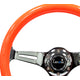 NRG Innovations - Steering Wheel - Colored Wood Series - Chrome Spoke - 2
