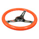 NRG Innovations - Steering Wheel - Colored Wood Series - Chrome Spoke - 4