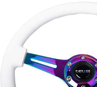 NRG Innovations - Steering Wheel - Colored Wood Series - Neochrome Spoke - 3