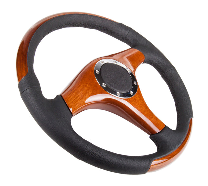 NRG Innovations - Steering Wheel - Vintage Wood Grain Steering Wheel - 2