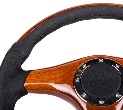 NRG Innovations - Steering Wheel - Vintage Wood Grain Steering Wheel - 3