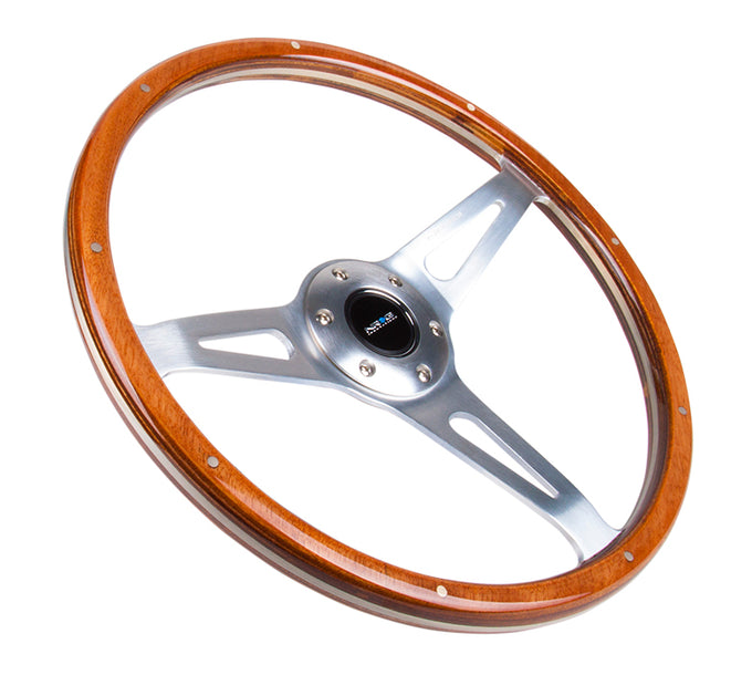 NRG Innovations - Steering Wheel - Vintage Wood Grain Steering Wheel - 2