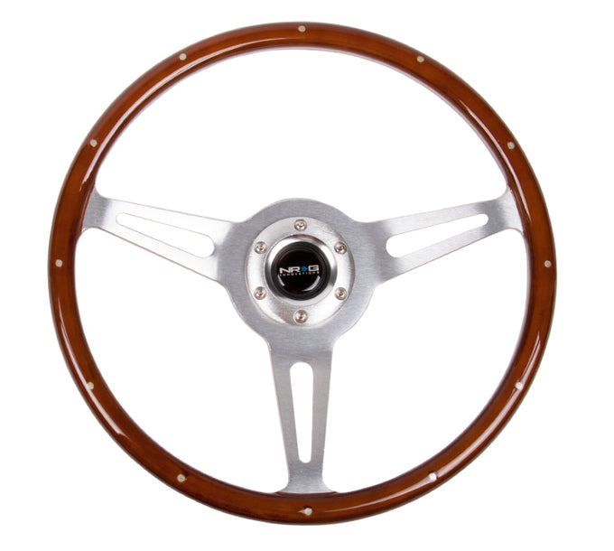 NRG Innovations - Steering Wheel - Vintage Wood Grain Steering Wheel - 1
