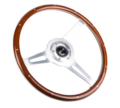 NRG Innovations - Steering Wheel - Vintage Wood Grain Steering Wheel - 2