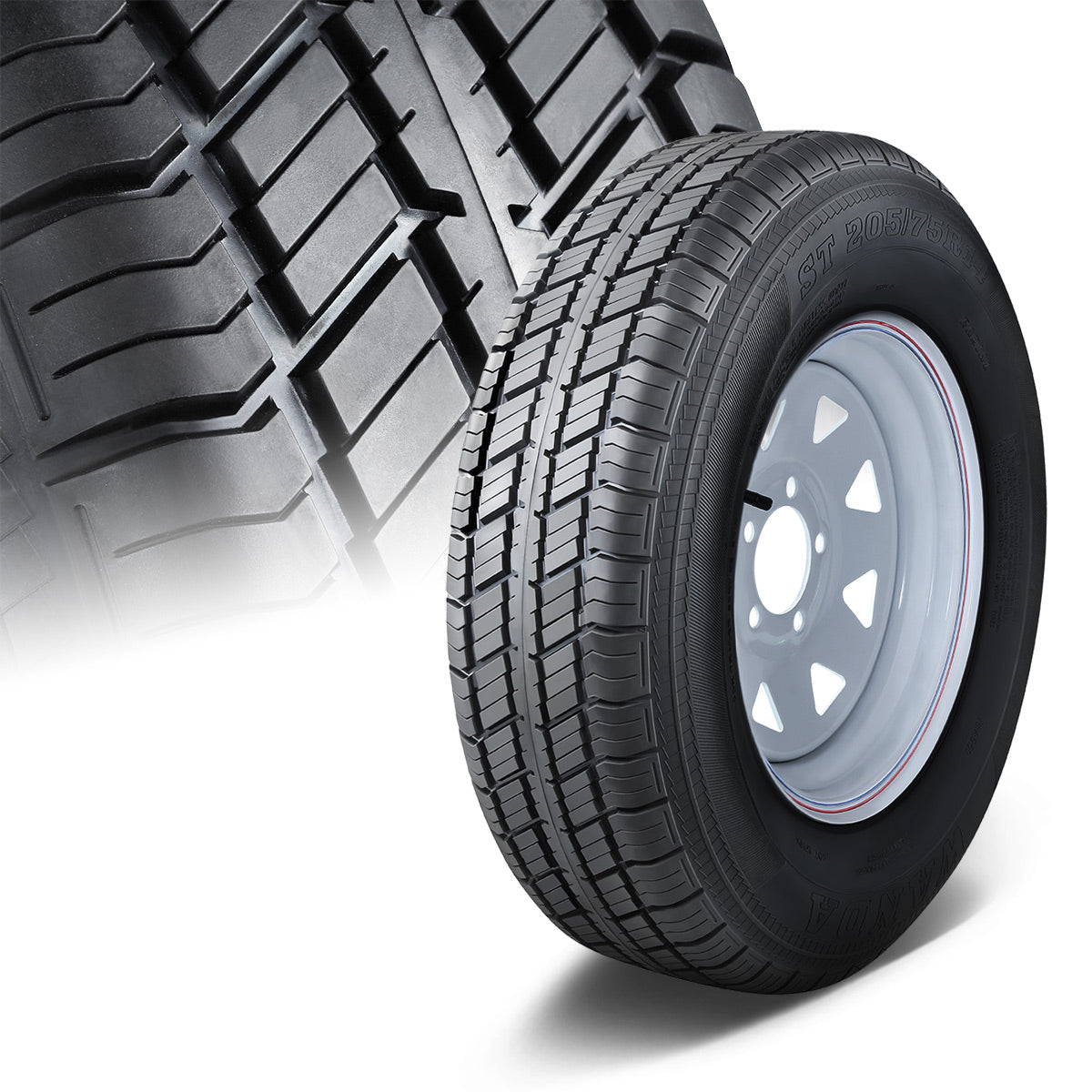 1-Piece 14 in. Trailer Tire & Rim Assembly5 X 114.3 Bolt Pattern / – CA ...
