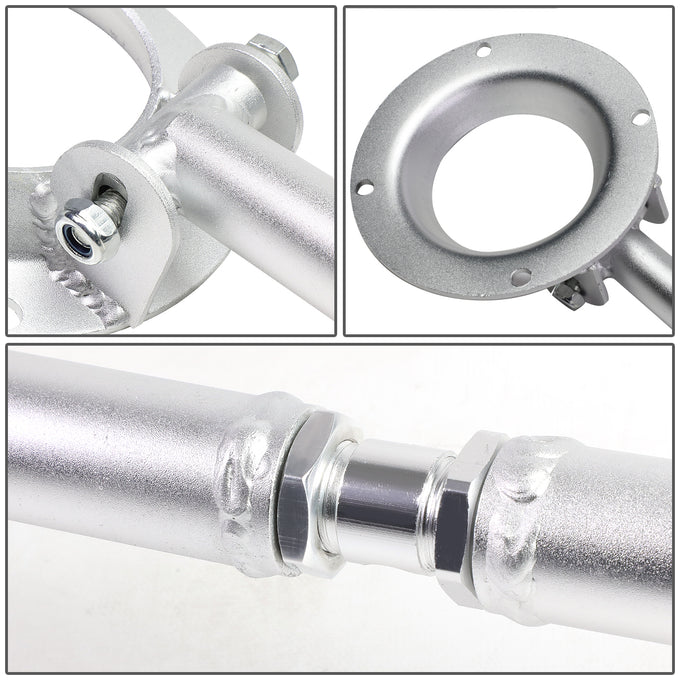 D-Motoring - Strut Bar - 30mm Diameter - Front - Stainless Steel - 93-98 VW Jetta/Golf Mk3 - 4
