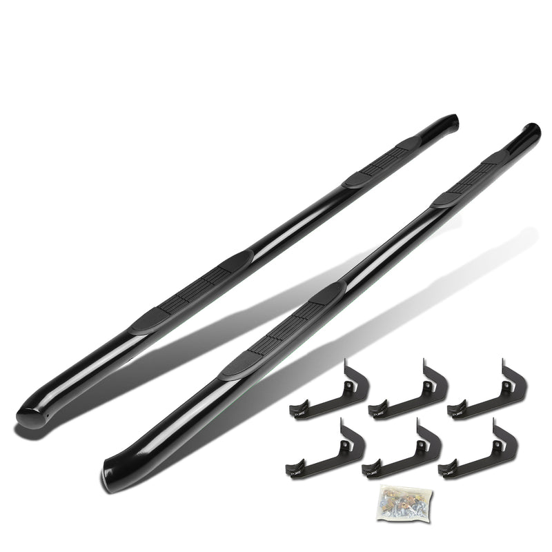 D-Motoring - Running Boards - 3 in. - Black - Chevy Silverado Crew Cab / GMC Sierra Crew Cab - 1