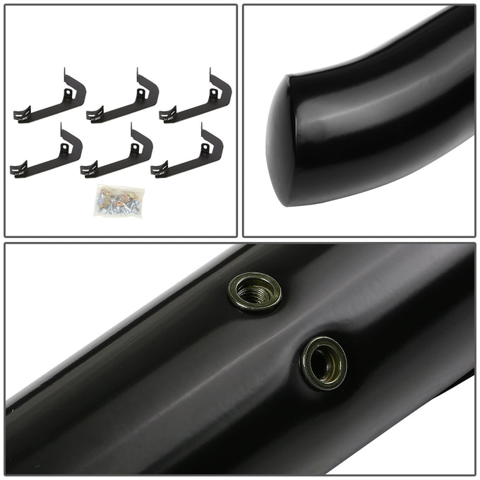 D-Motoring - Running Boards - 3 in. - Black - Chevy Silverado Crew Cab / GMC Sierra Crew Cab - 3