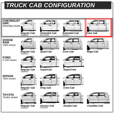 D-Motoring - Running Boards - 3 in. - Silver - Chevy Silverado Crew Cab / GMC Sierra Crew Cab - 5