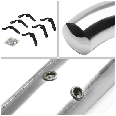 D-Motoring - Running Boards - 3 in. - Silver - Stainless Steel - GMC Sierra Extended Cab / Chevy Silverado Extended Cab - 3