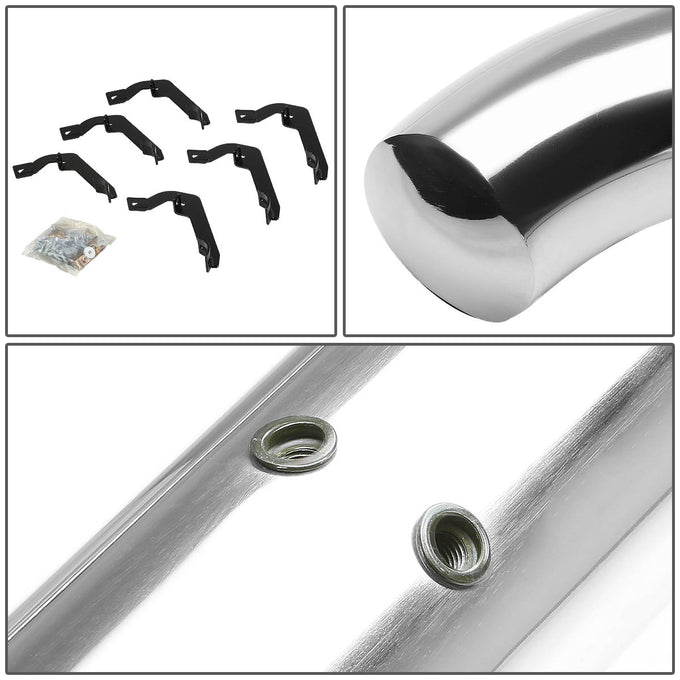 D-Motoring - Running Boards - 3 in. - Silver - Stainless Steel - GMC Sierra Extended Cab / Chevy Silverado Extended Cab - 3