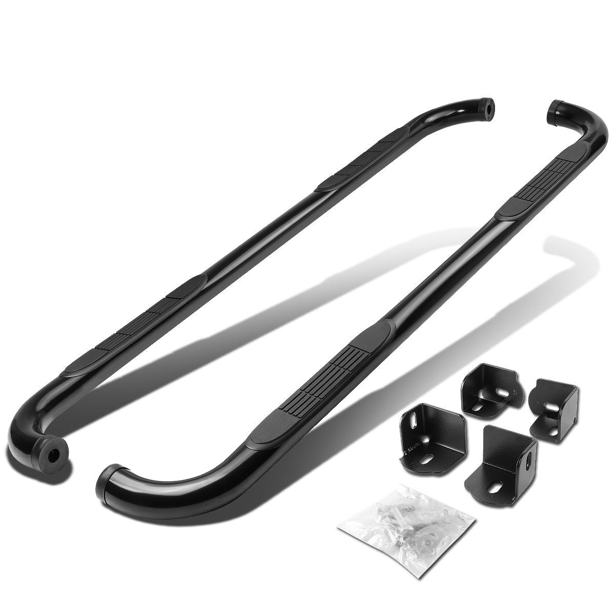 D-Motoring - Running Boards - 3 in. - Black - Chevy Colorado Extended Cab / GMC Canyon Extended Cab / Isuzu I-290 - 1