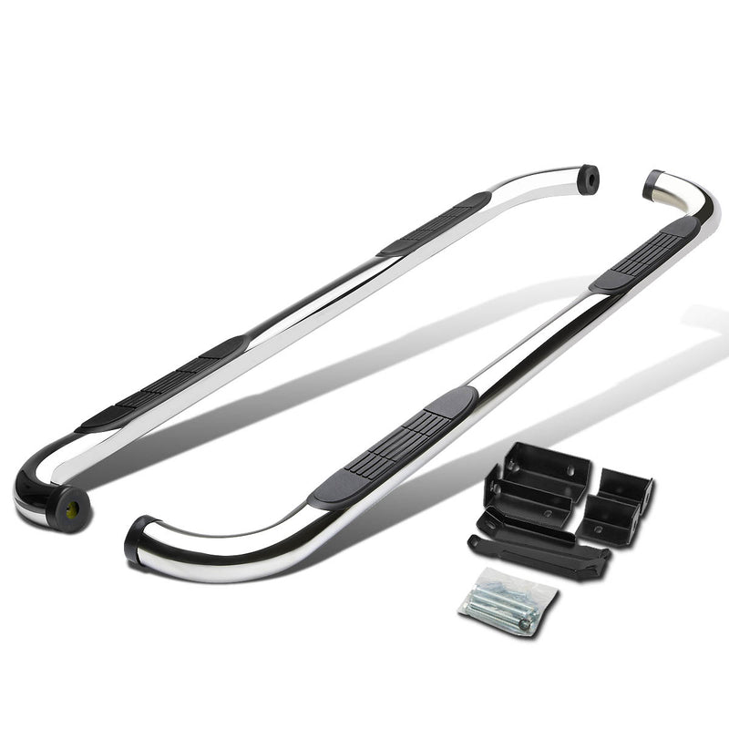D-Motoring - Running Boards - 3 in. - Stainless Steel - Silver - GMC Yukon XL 1500 / Chevy Avalanche 1500 / Suburban 1500 - 1