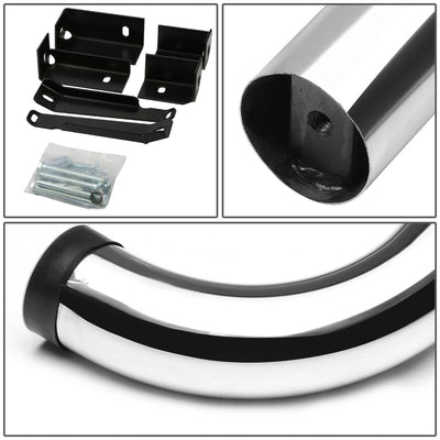 D-Motoring - Running Boards - 3 in. - Stainless Steel - Silver - GMC Yukon XL 1500 / Chevy Avalanche 1500 / Suburban 1500 - 3