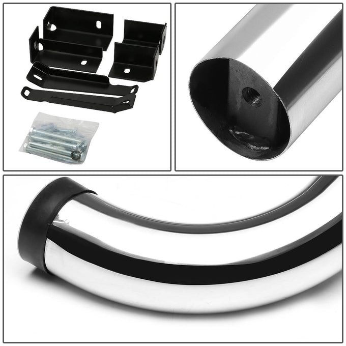 D-Motoring - Running Boards - 3 in. - Stainless Steel - Silver - GMC Yukon XL 1500 / Chevy Avalanche 1500 / Suburban 1500 - 3