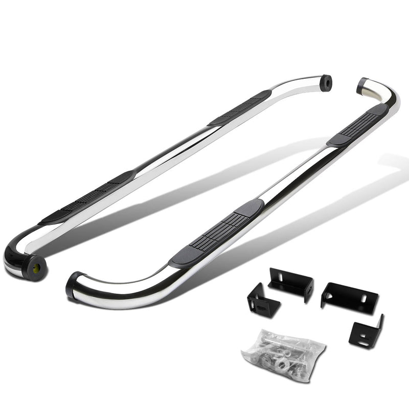 D-Motoring - Running Boards - 3 in. - Silver - 04-14 Chevy Colorado Crew Cab / GMC Canyon Crew Cab - 1