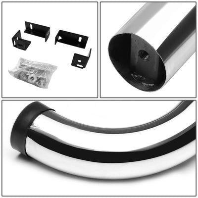 D-Motoring - Running Boards - 3 in. - Silver - 04-14 Chevy Colorado Crew Cab / GMC Canyon Crew Cab - 3