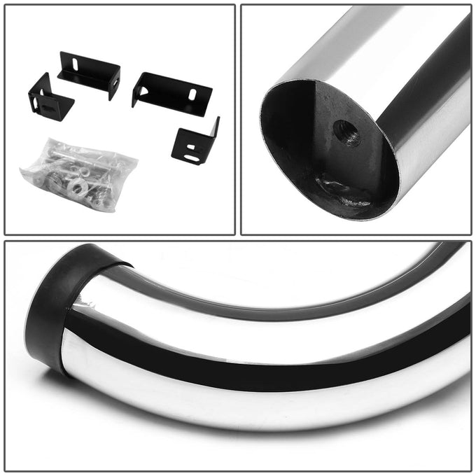 D-Motoring - Running Boards - 3 in. - Silver - 04-14 Chevy Colorado Crew Cab / GMC Canyon Crew Cab - 3