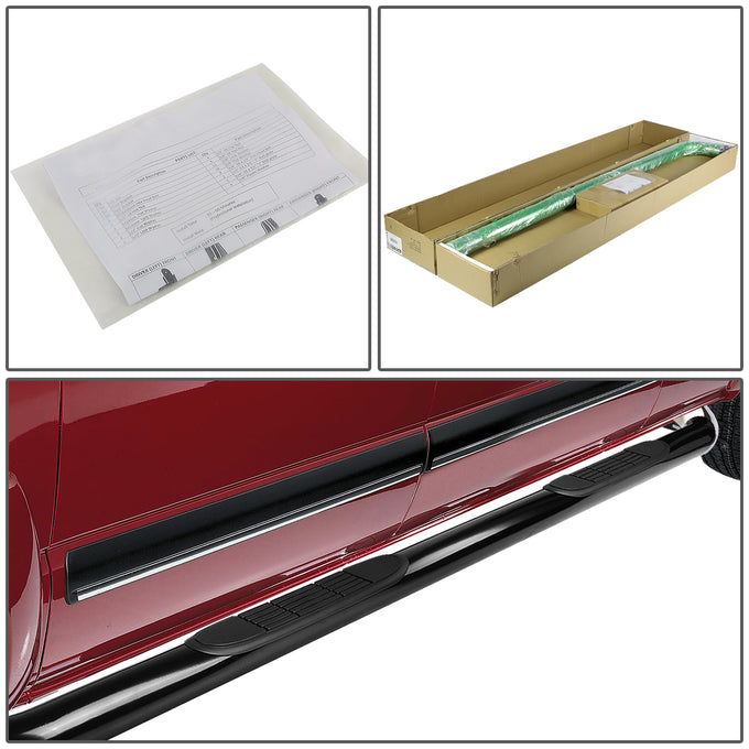 D-Motoring - Running Boards - 3 in. - Black - Chevy Colorado Extended Cab / GMC Canyon Extended Cab - 4