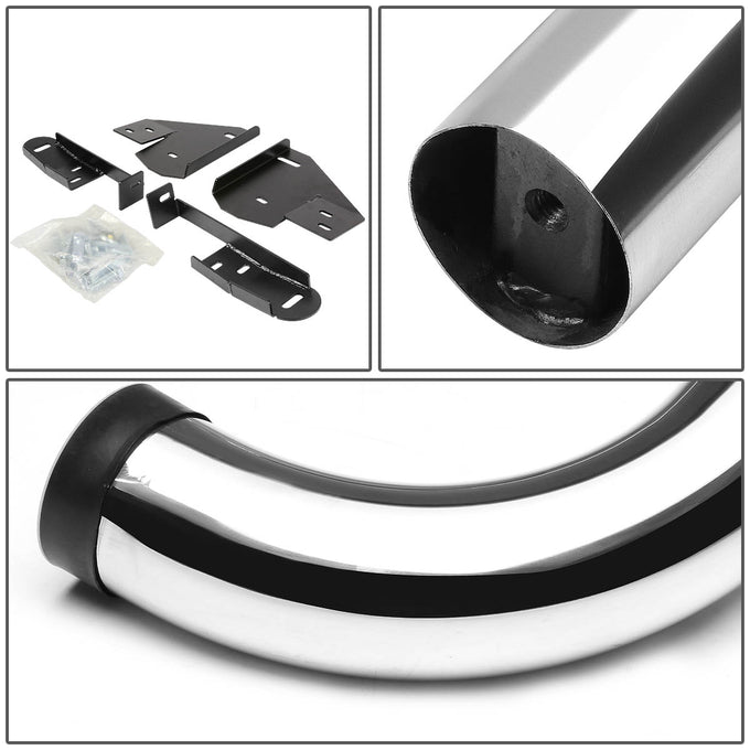 D-Motoring - Running Boards - 3 in. - Silver - RAM 1500 2500 3500 Standard Cab 2Dr / Dodge RAM 2500 3500 Standard Cab 2Dr - 3