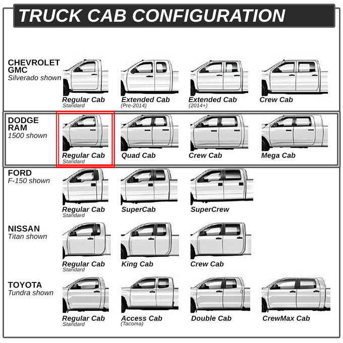 D-Motoring - Running Boards - 3 in. - Silver - RAM 1500 2500 3500 Standard Cab 2Dr / Dodge RAM 2500 3500 Standard Cab 2Dr - 5