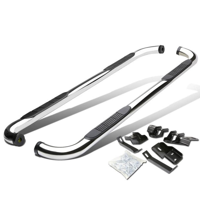 D-Motoring - Running Boards - 3 in. - Silver - RAM 1500 2500 3500 Extended Quad Cab 4Dr / Dodge RAM 2500 3500 Extended Quad Cab 4Dr - 1