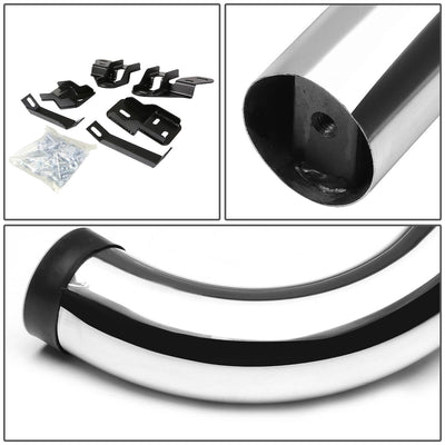 D-Motoring - Running Boards - 3 in. - Silver - RAM 1500 2500 3500 Extended Quad Cab 4Dr / Dodge RAM 2500 3500 Extended Quad Cab 4Dr - 3