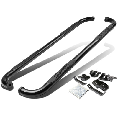 D-Motoring - Running Boards - 3 in. - Black - Dodge RAM 2500 3500 Crew Cab 4Dr / 1500 Crew Cab 4Dr - 1