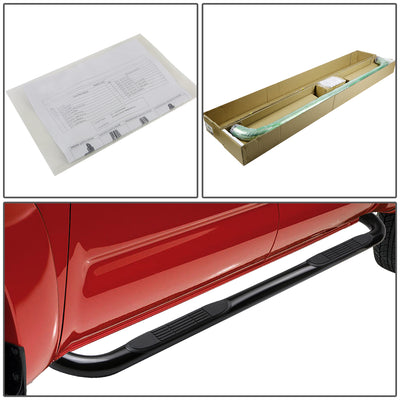 D-Motoring - Running Boards - 3 in. - Black - Dodge RAM 2500 3500 Crew Cab 4Dr / 1500 Crew Cab 4Dr - 4