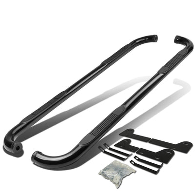 D-Motoring - Running Boards - 3 in. - Black - Dodge RAM 1500 / 2500 /3500 Crew (Quad) Cab - 1