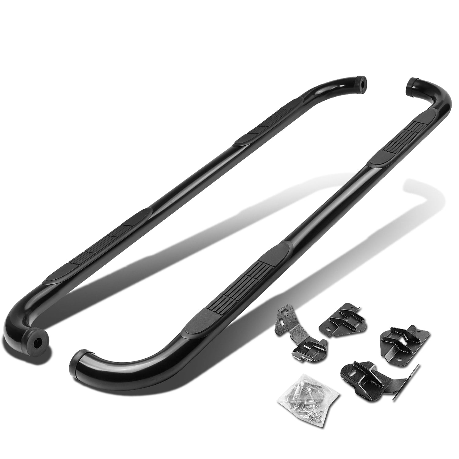 D-Motoring - Running Boards - 3 in. - Black - 09-14 Ford F-150 Extended SuperCab - 1
