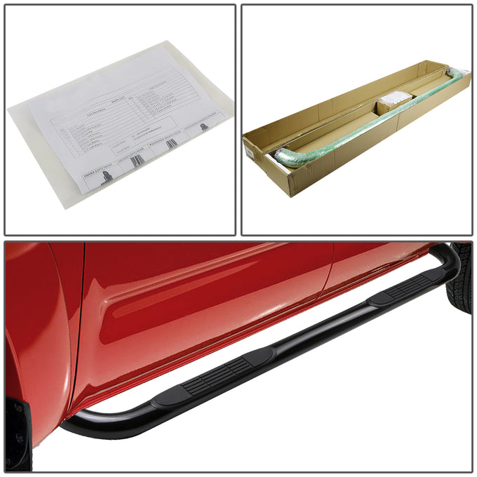 D-Motoring - Running Boards - 3 in. - Black - 09-14 Ford F-150 Extended SuperCab - 4