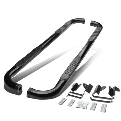 D-Motoring - Running Boards - 3 in. - Black - 01-03 Ford F-150 Crew Cab (Super Crew) - 1