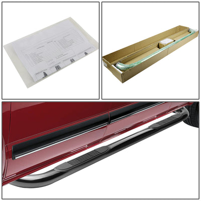 D-Motoring - Running Boards - 3 in. - Black - Jeep Commander / Grand Cherokee - 4