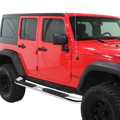 D-Motoring - Running Boards - 3 in. - 07-16 Jeep Wrangler 4-Door - 5